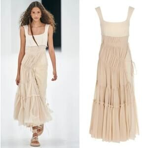 NWOT Max Mara Sportmax Orli Double Gauze Cotton/Silk Midi Dress, size IT38/XS